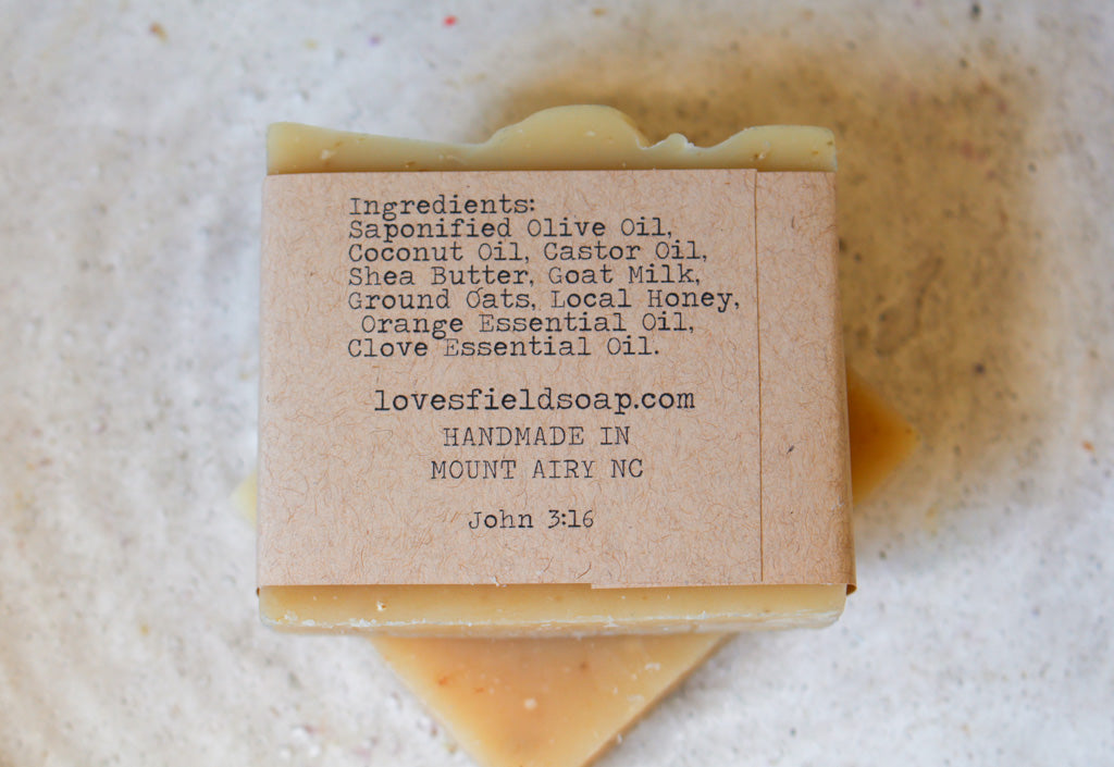 Craftsman's Orange Spice Oat & Goat Milk Honey Soap